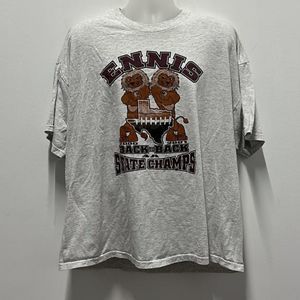 Ennis Back to Back State Champs White T-Shirt Size XXL